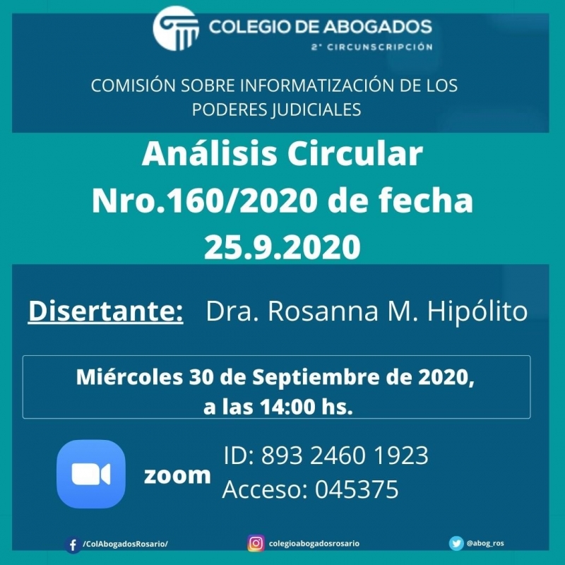 Análisis Circular Nro. 160/2020 de fecha - 25-09-2020
